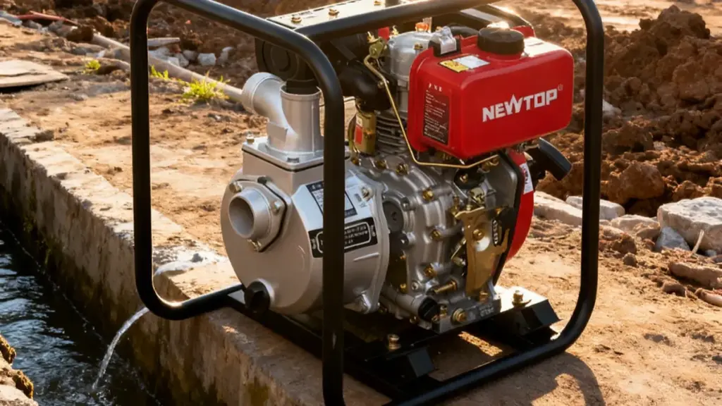 water pump on the ground