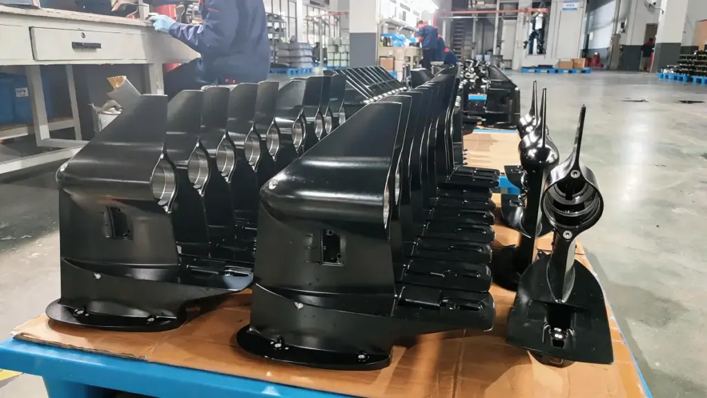 newtop outboard motors grinding and finishing