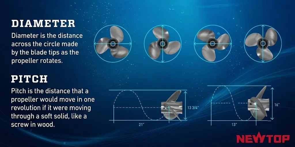outboard motor propeller pitch and diameter guide