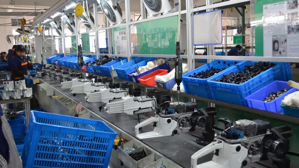 NEWTOP chainsaws manufacturing line