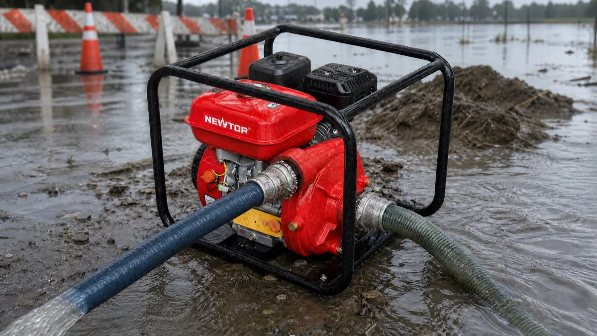 newtop water pump on the ground
