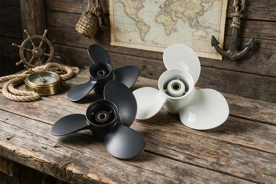 outboard propeller diameter pitch and spline identification