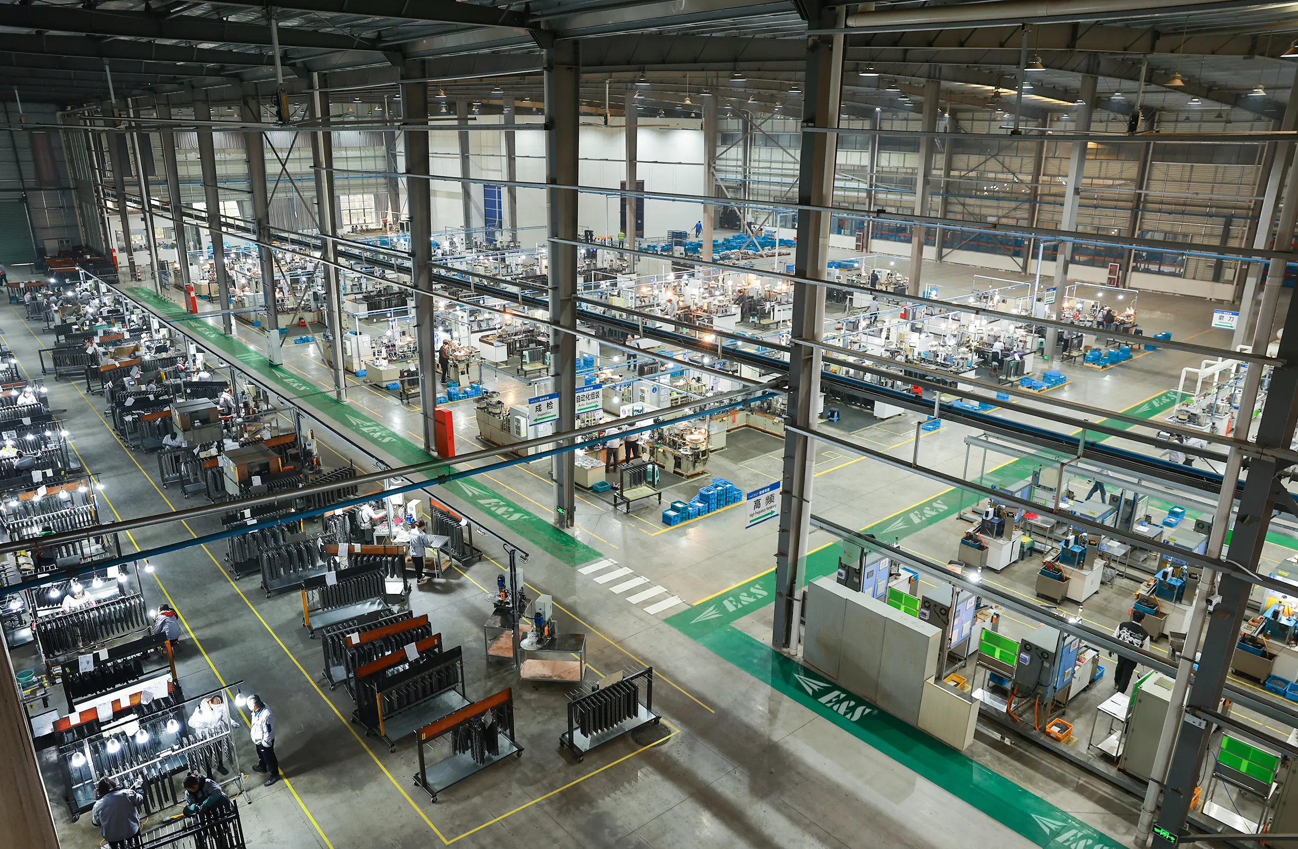Final inspection workshop interior at NEWTOP production facility