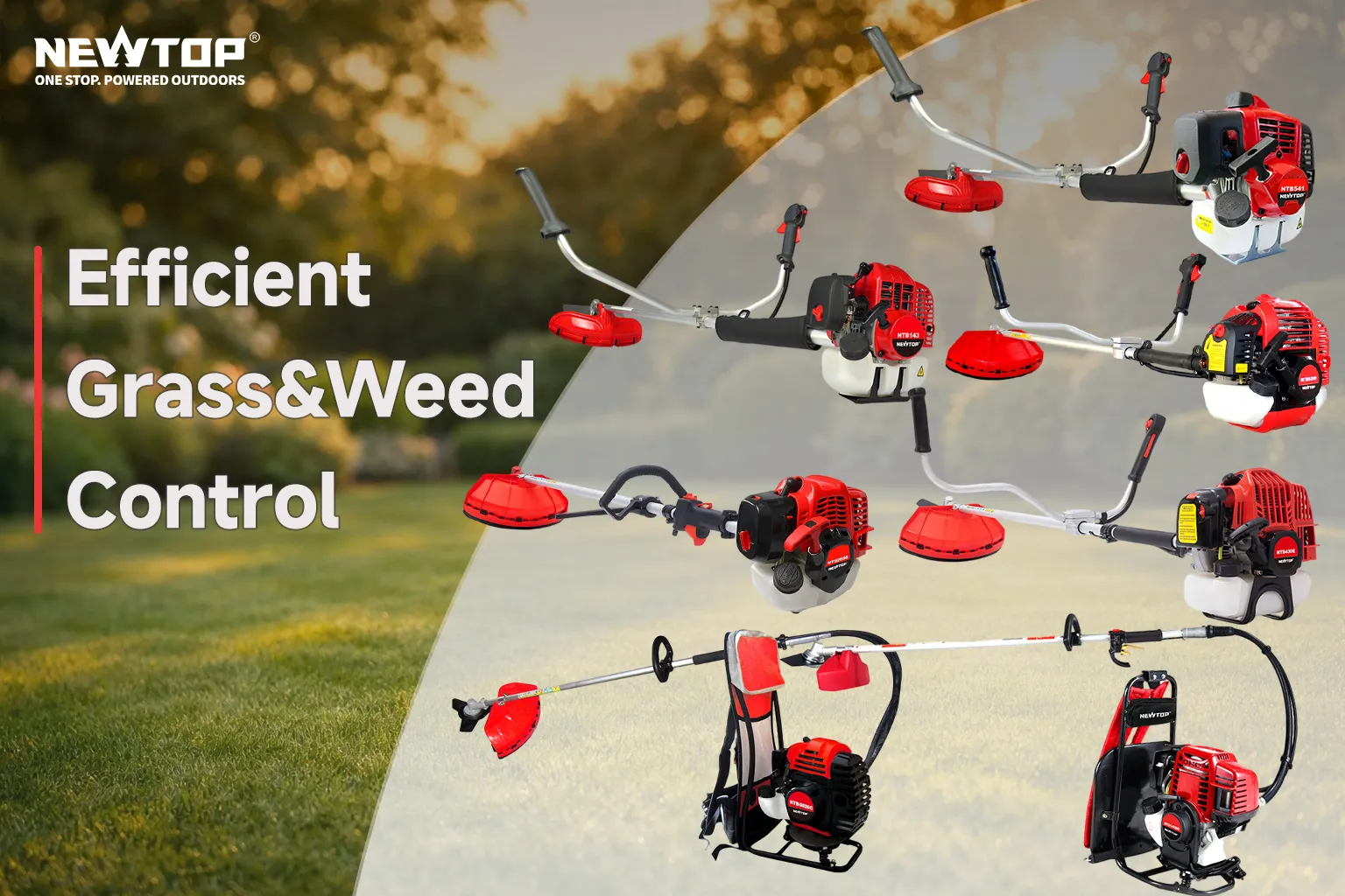 NEWTop brand brush cutters and grass trimmers collection for efficient weed and grass control